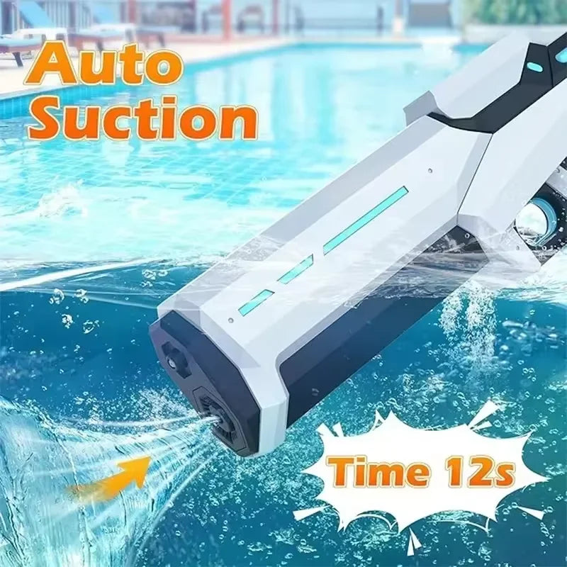 Electric water gun for children's toys, automatic water absorption, strong water spray, high-pressure water spray gun