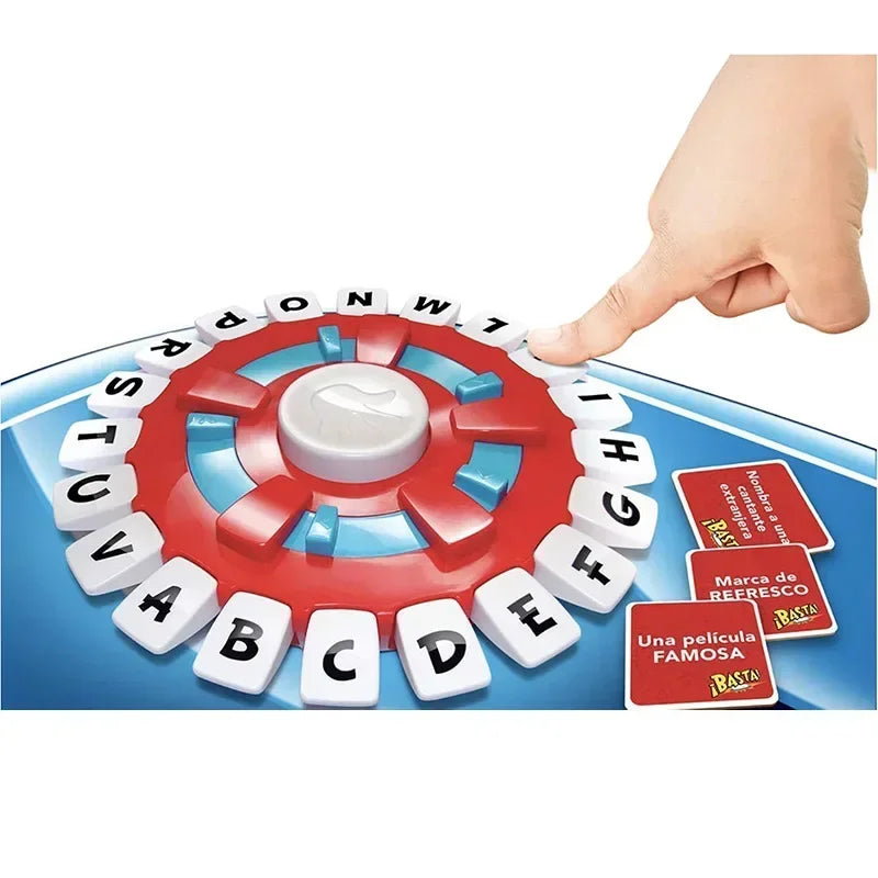 Children's Educational Table Toys English Spanish TAPPLE Crazy Alphabet Game Parent-child Interactive Turntable Toy Family Game