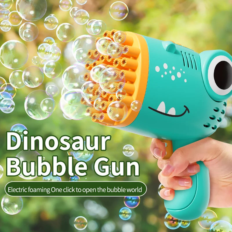 Dinosaur Bubble Gun Handheld Fully Automatic For Kids Gift