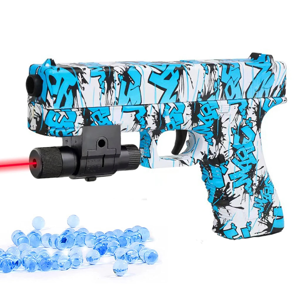 G17 Toy Gun With Laser Soft Bullet Airsoft Pistol for Children Gift