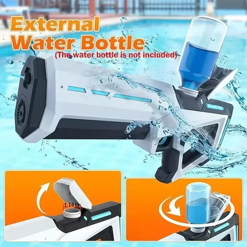 Electric water gun for children's toys, automatic water absorption, strong water spray, high-pressure water spray gun