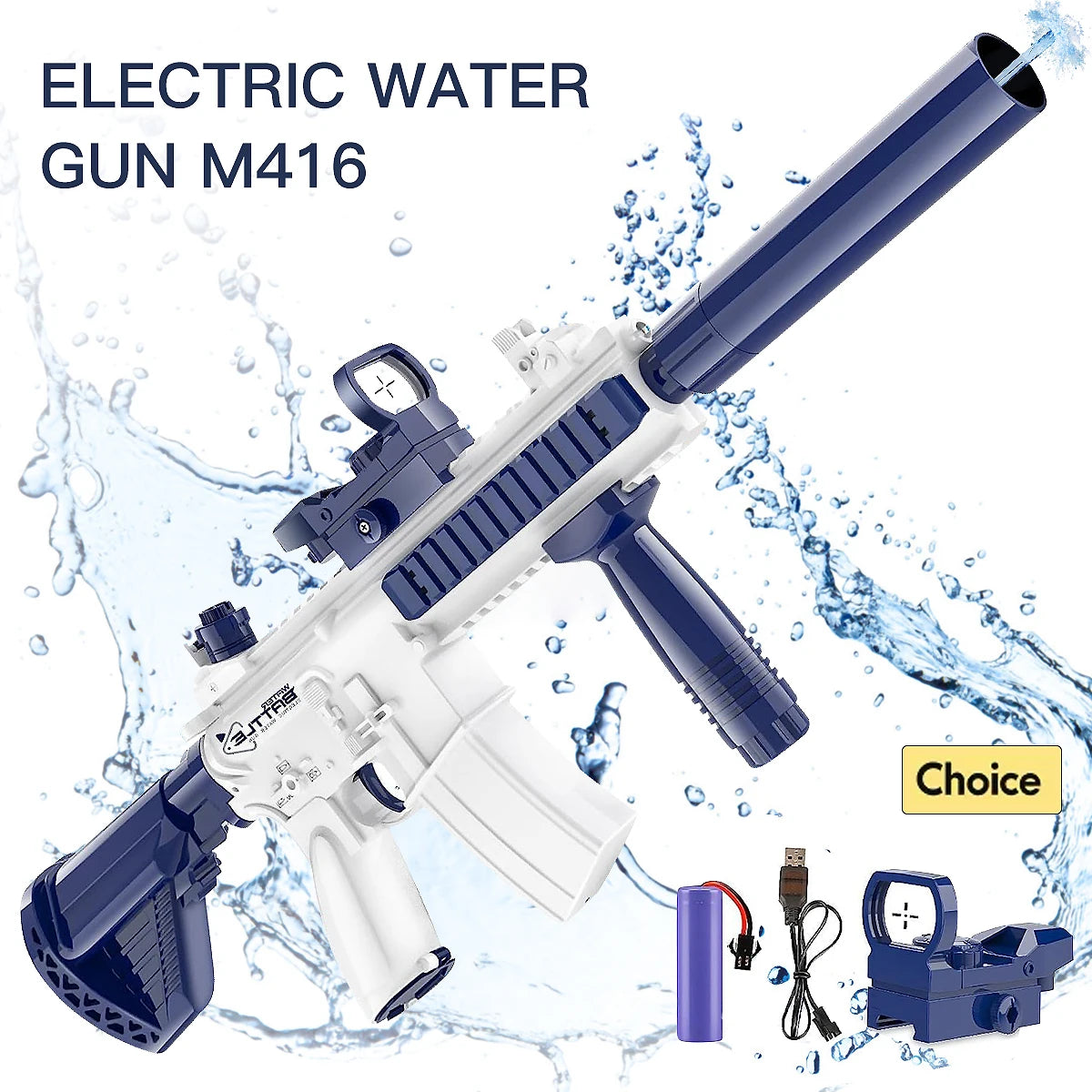 Water Gun Full Automatic Shooting Toy Summer Entertainment Children's and Adult Toys