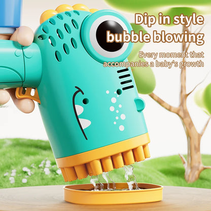 Dinosaur Bubble Gun Handheld Fully Automatic For Kids Gift