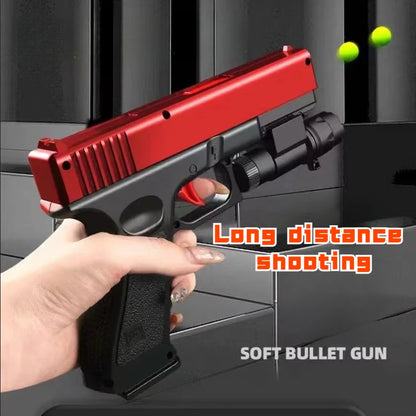 G17 Toy Gun With Laser Soft Bullet Airsoft Pistol for Children Gift