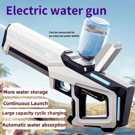 Electric water gun for children's toys, automatic water absorption, strong water spray, high-pressure water spray gun