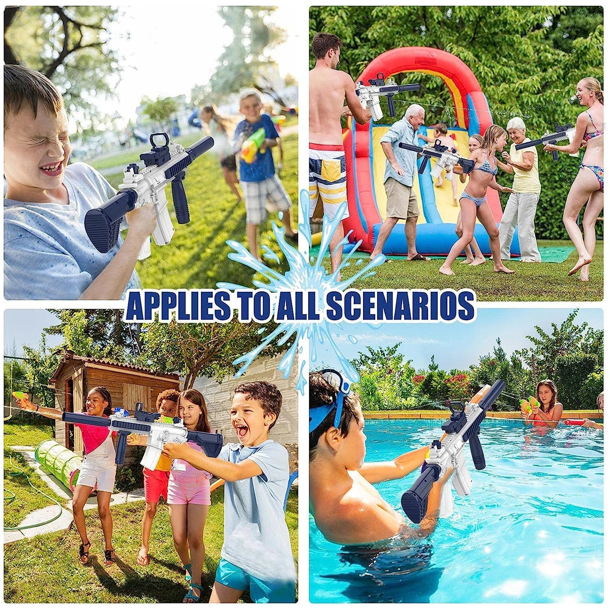 Water Gun Full Automatic Shooting Toy Summer Entertainment Children's and Adult Toys