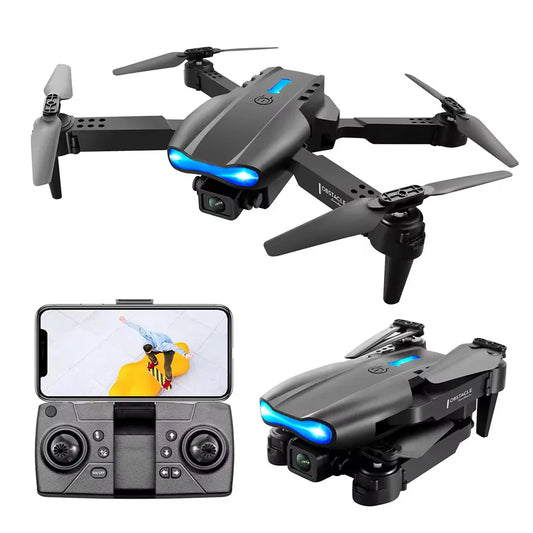 Vente chaude Drone E99 Pro HD 4K Double Caméra Télécommande Jouet Mini Drone Machine Sans Balais 2.4GHz Wifi 3D RC Drone Pliable 